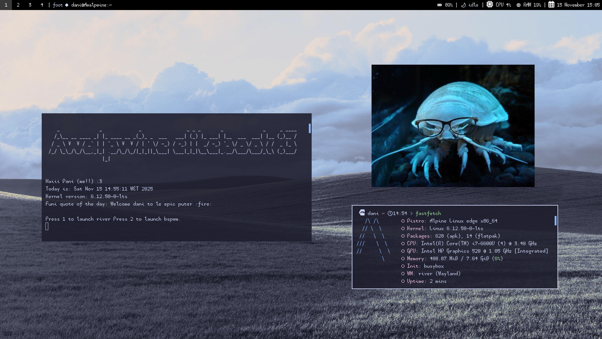 My alpine lappy i love alpine i love my elitebook :3
